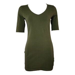 Venus Dress Womens Size M Medium Solid‎ All Green Pullover Bodycon Stretch Cute